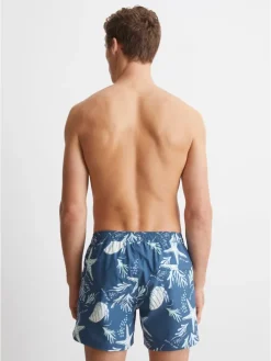 Zwemshorts blauw/wit