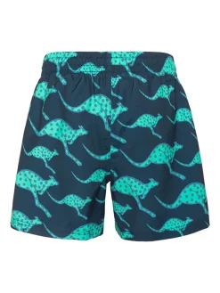 Zwemshorts donkerblauw/turquoise
