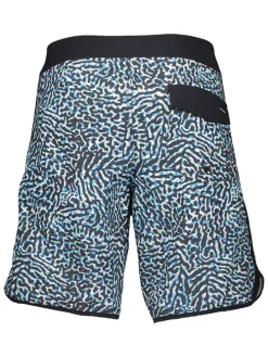 Zwemshorts "Highline Scallop" zwart/wit