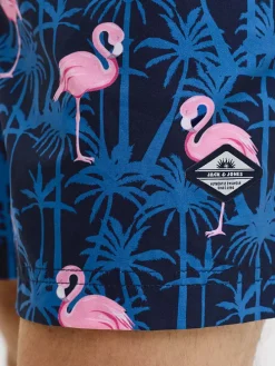 Zwemshorts "Maui" blauw/lichtroze