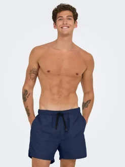 Zwemshorts "Onsbasile" donkerblauw