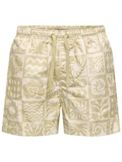Zwemshorts "Onsprint" beige