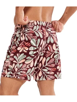 Zwemshorts rood/meerkleurig