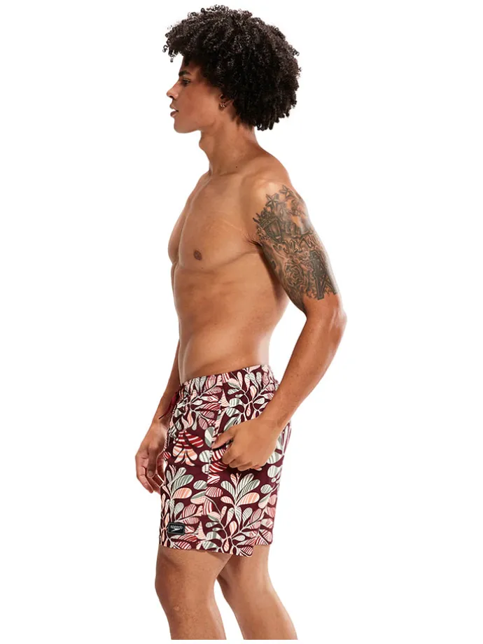 Zwemshorts rood/meerkleurig