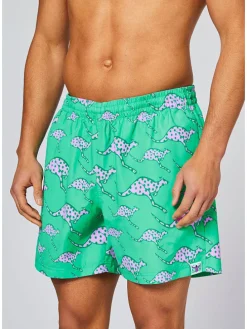 Zwemshorts turquoise/lichtroze