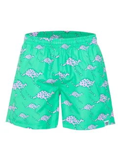 Zwemshorts turquoise/lichtroze