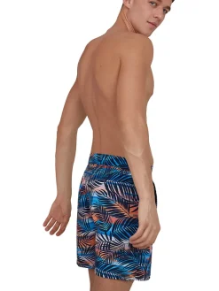Zwemshorts "Vintage Paradise" blauw/meerkleurig