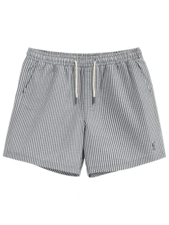 Zwemshorts wit/donkerblauw