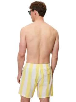 Zwemshort wit/geel