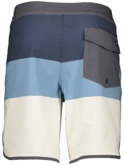 Zwemshort wit/lichtblauw/donkerblauw